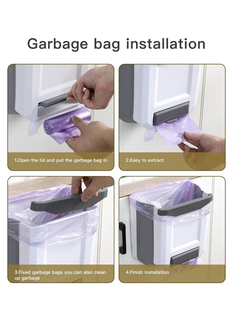 KITCHENOO Hanging wastebasket to enhance kitchen space and create a tidy environment from Kitcheno, Polypropylene - Image 3